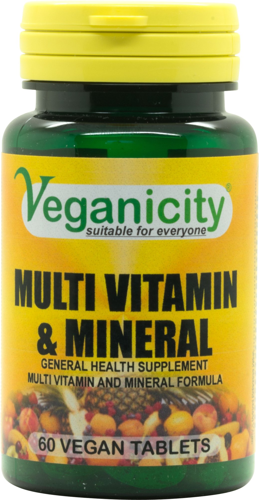 Veganicity Vegan Multi Vitamin & Mineral 60 Tablets – 27 essential vitamins and minerals for wellness
