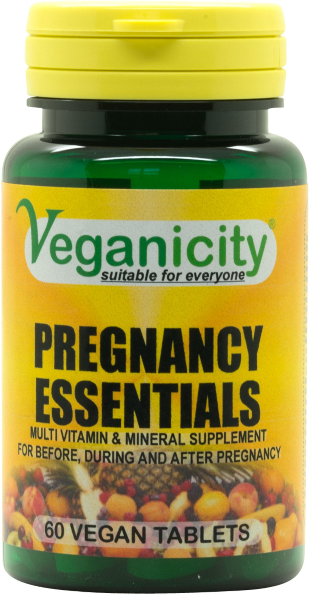 Veganicity Vegan Pregnancy Essentials 60 Tablets - 25 key nutrients for a healthy mother and baby, from pre-conception to the end of breast feeding!